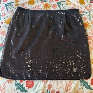 J.Crew Factory Navy Sequin Skirt